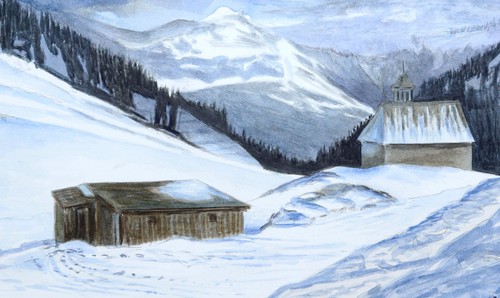 Original aquarell am - original, "am